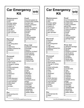 The items in this printable shopping list can be kept in a car for roadside and evacuation emergencies. Free to download and print Emergency Car Kit List, Car Emergency Kit List, Emergency Supply List, Diy Binder, Printable Shopping List, Car Emergency Kit, Emergency Preparation, Driving Lessons, Emergency Supplies