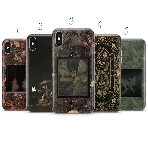 Fairy Dark Grunge Cottage Forest Core Aesthetic Phone Case - Etsy Croatia Cool Phone Cases Samsung, Fairy Grunge Phone Case, Fairycore Phone Case, Earthy Phone Case, Whimsigoth Phone Case, Fairy Phone Case, Cottage Core Phone Case, Phone Cases Grunge, Phone Cases Aesthetic Grunge