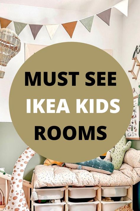 Amazing Ikea Kids Rooms, You Wont Believe These Kids Rooms Are From Ikea Kids Room Toy Storage Ikea, Playroom Ikea Trofast, Ikea Childrens Room Boy, Ikea Small Kids Room, Cozy Kids Bed, Trofast Reading Nook, Kids Bedroom Ikea Ideas, Ikea Trofast Bed, Ikea Kids Bedroom Storage