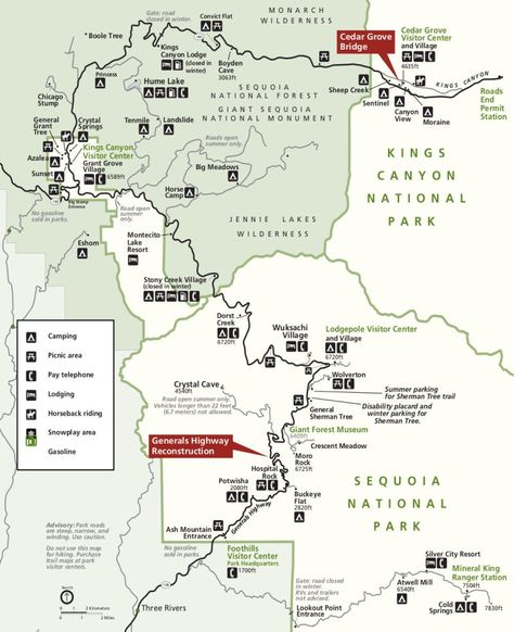 Sequoia National Park Map, Yosemite Sequoia, Sequoia National Park Camping, Yosemite Trip, Yosemite Camping, National Park Camping, Kings Canyon National Park, National Parks Map, National Park Road Trip