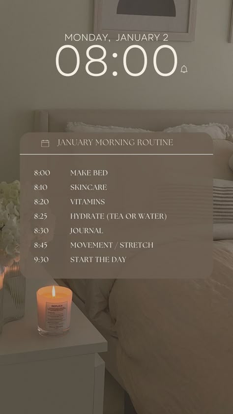 2024 Morning Routine, Me Day Aesthetic, New Year Routine, That Woman Routine, Mornight Routine Ideas, That Girl Morning Routine Aesthetic, That Girl Day Routine, That Girl Aesthetic Morning Routine, Morning Routine Wallpaper