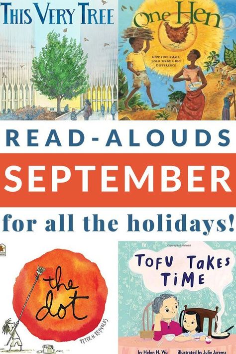 September Read Alouds Kindergarten, September Books For Kids, September Picture Books, September Read Alouds, Read Alouds Kindergarten, September Books, Easy Chapter Books, Elementary Books, Teddy Bear Day