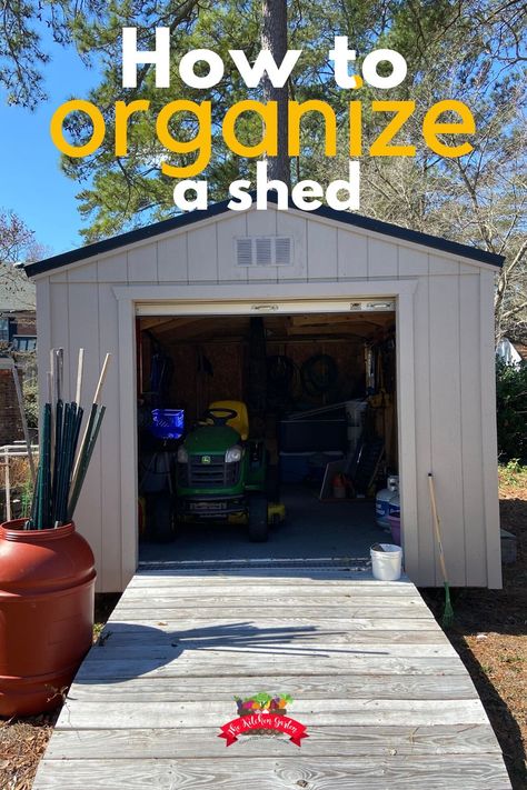 Ideas For Shed Storage, Shelves For Shed Storage, Outdoor Sheds Storage, Shelf Ideas For Storage Shed, Workshop Diy Ideas, Shed Organization Ideas Diy Storage, Organize Shed Storage, Organizing Shed Storage, Storage Shed Work Bench