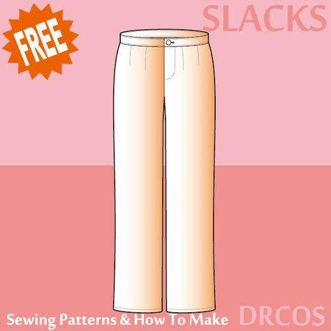 Drcos Patterns, Slack Pattern, Trouser Pants Pattern, Japanese Sewing Patterns, Everyday Clothes, Lady L, Japanese Sewing, Paper Patterns, English Sentences