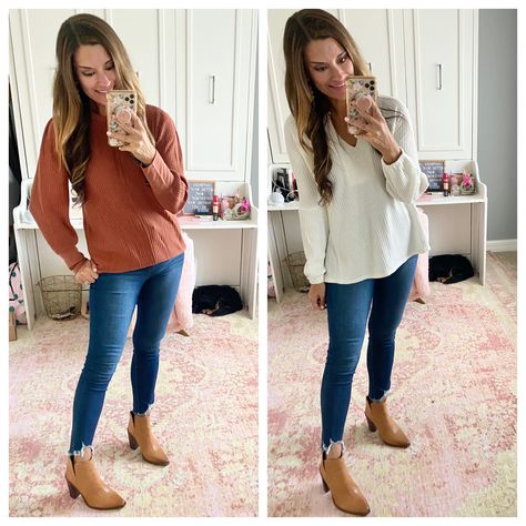 Thermal Shirt Outfit Woman, Thermal Shirt Outfit, Long Sleeve Thermal Shirts, Thermal Undershirt, Walmart Outfits, Thermal Shirt, Walmart Finds, Daily Look, Shirt Outfit