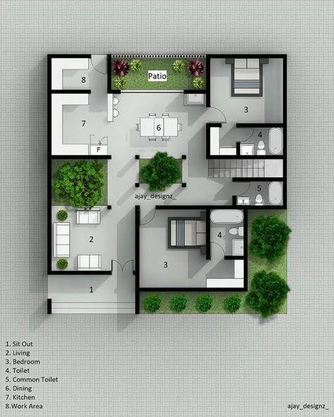 Ajay P | Floor Plan 🏡 . . #budgethome #floorplans #homestyling #budgethomes #budgethouse #keralastyle #designkerala #designideas #keralahomedesign … | Instagram Small House Blueprints, Home Styles Exterior, 2bhk House Plan, Modern House Floor Plans, Indian House Plans, Affordable House Plans, Architecture Drawing Plan, Indian House, House Floor Design