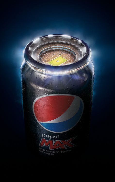 Pepsi Max | CGI on Behance Pepsi Max, Visual Advertising, Advertising Techniques, 광고 디자인, Social Media Advertising Design, Sports Marketing, Publicidad Creativa, Food Ads, Poster Ads