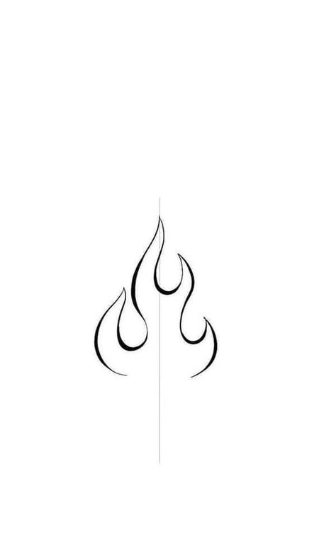 Fineline Flame Tattoo, Cool Tats Creative Simple, Minimalist Flame Tattoo, Minimalist Fire Tattoo, Simple Fire Tattoo, Fire Minimalist Tattoo, Tattoo Fogo, Fogo Tattoo, Small Flame Tattoo