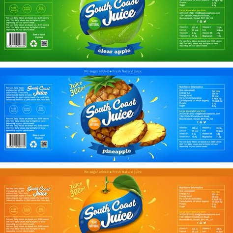 Winning design by angel-es Bottle Label Design Ideas, Fruit Juice Packaging, Juice Branding, Packaging Template Design, Fruit Packaging, Juice Packaging, Bottle Design Packaging, Bottle Label Design, Food Poster Design