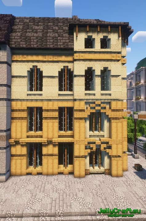 Minecraft Modern City, Minecraft Steampunk, Minecraft City Buildings, Minecraft Structures, Minecraft Interior Design, Minecraft House Plans, Bangunan Minecraft, Minecraft Modern, Minecraft Castle