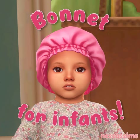 ❀Bonnet for Infants❀ | nessassims on Patreon Sims Bonnet Cc, Sims 4 Infant Bonnet, Sims 4 Cc Bonnets Patreon, Sims 4 Newborn Cc Hair, Sims 4 Cc Infant Eyelashes, Sims 4 Infant Eyebrows, Sims 4 Cc Bonnets, Babytears Cc Sims4, Sims 4 Christmas Loading Screen