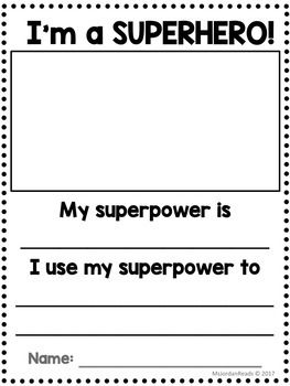 If I Were A Superhero Worksheet, Super Hero Science Activities, Superhero Week Preschool, Superhero Preschool Activities, Superhero Lesson Plans, Free Superhero Printables, Superhero Activities For Kids, Superhero Writing Prompts, Superhero Writing