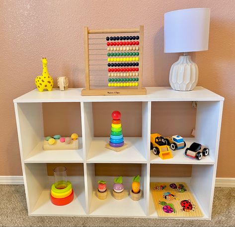 Toddler Toy Rotation, Trofast Table, Montessori Shelves, Toy Rotation, Montessori Shelf, Toy Shelf, Toddler Bedroom, Toddler Bedrooms, Open Shelf