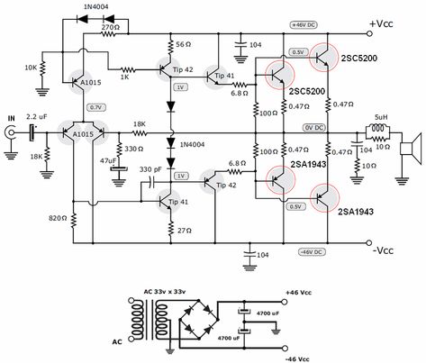 200w-transistor-amplifier-circuit-diagram Electronics Projects Circuit Diagram Electronics, 5200 1943 Circuit Diagram, Rangkaian Elektronik Amplifier, 2sc5200 2sa1943 Amplifier Circuit, Subwoofer Amplifier Circuit Diagram, Audio Amplifier Circuit Diagram, Electrical Panel Wiring, Amplifier Circuit Diagram, Diy Subwoofer