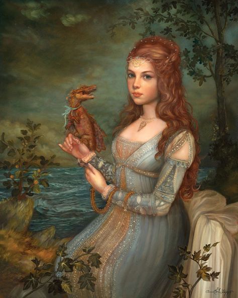 Annie Stegg Gerard Women In Mythology, Annie Stegg, Rococo Art, Classical Mythology, Nature Spirits, Arte Fantasy, Fantasy Illustration, A Dragon, Art Movement