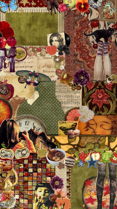 ʚ🍂˙܀🐞༅🥧⊹ #autumnaesthetic #fall #wallpaperaesthetic #maximalist #eclectic #whimsical #fallaesthetic #aesthetic #aestheticboard #collageart #collageaesthetic #wallpaper #lockscreen Maximalist Eclectic, Eclectic Aesthetic, Autumn Aesthetic, Collage Art, Wallpaper Backgrounds, Cute Wallpapers, Aesthetic Wallpapers, Collage, Art