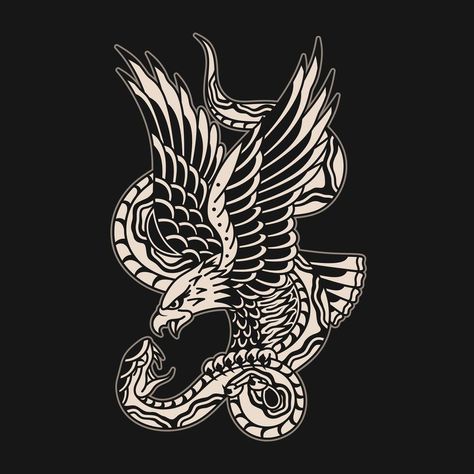 Eagle and snake tattoo Tiger Vs Snake Tattoo, Traditional Style Eagle Tattoo, Mexican Eagle And Snake Tattoo, Eagle Eating Snake Tattoo, Eagle And Snake Tattoo Traditional, Eagle With Snake Tattoo, Snake And Eagle Tattoo, Snake Eagle Tattoo, Eagle Snake Tattoo