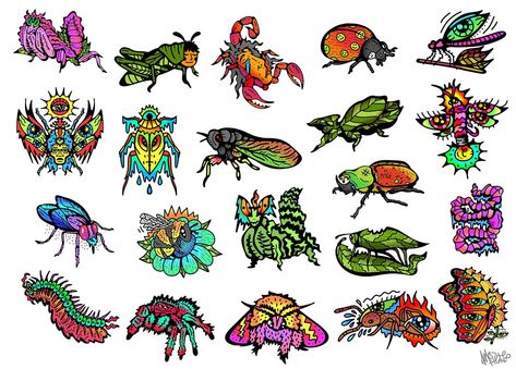 Bug Tattoo Flash 🪳 $100 for color or $80 for outline only 🐞 Palm sized, non-repeatable 🐛 Swipe to see them up closer 🔎 Message me to book an appointment 🪲 #bugs #insects #tattooflash #tattoo #illustration Colorful Bug Tattoo, Bug Tattoo Flash, Bug Tattoo, Tattoo Illustration, Tattoo Flash, Book An Appointment, Flash Tattoo, Bugs, Insects