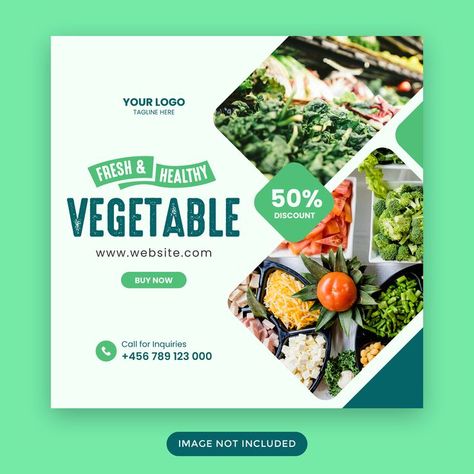 Grocery social media post or sqauare banner template Grocery Store Social Media, Grocery Store Flyers, Store Social Media, Store Flyers, Grocery Store Design, Store Banner, Graphics Design Ideas, Free Business Card Mockup, Creative Poster Design