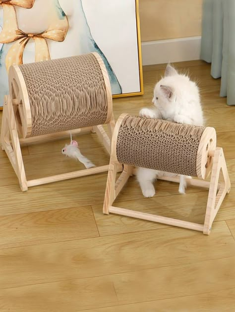 1pc Ferris wheel Design Cat Scratcher | SHEIN USA Cat Scratcher Diy, Diy Cat Scratcher, Dog House Bed, Cat House Diy, Cats Diy Projects, Diy Cat Toys, Cat Scratchers, Cat Hacks, Cat Things