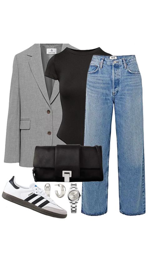 Buisness Casual Outfits, Buisness Casual, Business Casual Outfit, Simple Outfits For School, Work Formal, Outfit Collage, Jersey Outfit, Outfit Jeans, Business Casual Outfits