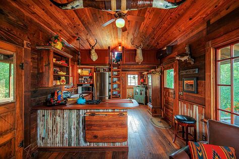 Tiny Texas Houses - 336 sf house in West Point TX - This is spectacularly good slideshow with many pics Tiny Texas Houses, Texas Houses, Small House Bliss, Lakeside Cottage, Micro House, Tiny Cabin, Chicken House, Tiny Houses For Sale, West Point