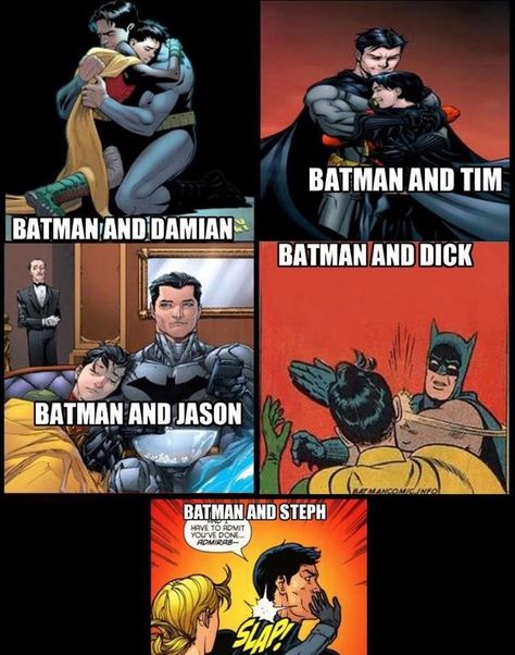 Univers Dc, Batman Funny, Batman Universe, Dc Comics Artwork, Im Batman, Tim Drake, Dc Memes, Damian Wayne, Batman Family