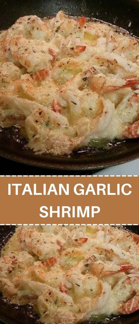 ITALIAN GARLIC SHRIMP Houses In Canada, Giant Shrimp, Parmesan Shrimp, Shrimp Casserole, Best Shrimp Recipes, Seafood Dinner Recipes, Seafood Dish Recipes, Seafood Entrees, Delicious Seafood Recipes