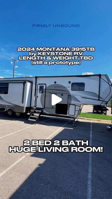 Myles McCall on Instagram: "New BEST 2 full bed 2 full bath fifth wheel RV? 2024 Keystone Montana 3915TB that is selling for around $95k-$105k. Montana also has solar add on options that can total up to $20k. #rv #firmlyunbound #rvlife #camper #camping #outdoors #travel #caravan #tinyhome" Rv With Bathtub, 2 Bedroom Fifth Wheel, 5th Wheel Camper Remodel, Campers Remodeled, Travel Caravan, Camper Storage Ideas Travel Trailers, Rv Campers For Sale, Luxury Rv Living, Rv Floor Plans