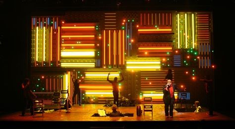 Passing Strange Set Theatre, New York Theme, Public Theater, Theater Design, Stage Set Design, Set Design Theatre, Event Stage, Concert Stage, Theatre Design