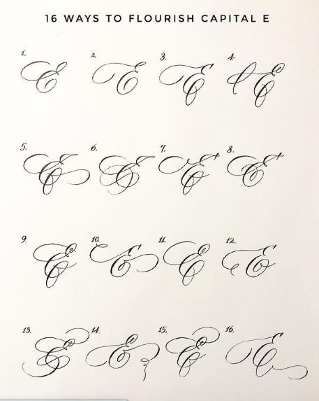 Free Tattoo Fonts, E Calligraphy, Tattoo Font Styles, Fancy Cursive, Alphabet Handwriting, Calligraphy Letters Alphabet, Flourish Calligraphy, Cursive Calligraphy, Calligraphy Tutorial