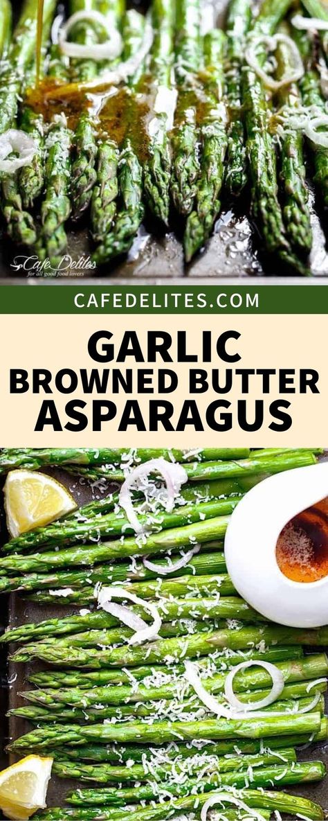 Baked Asparagus With Parmesan Cheese, Asparagus With Parmesan Cheese, Butter Asparagus, Cheap Ingredients, Paleo Side Dishes, Quick Pasta Recipes, Cafe Delites, Drink Inspiration, Baked Asparagus