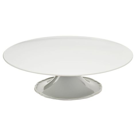 UPPLAGA Cake stand, white, 11" - IKEA Ikea Cake Stand, Ikea Cake, Cake Stand With Lid, White Cake Stand, Ikea Canada, White Cake Recipe, Serving Stand, Ikea Home, Ikea Family