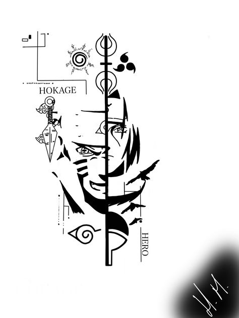 Tattoo / Geometric / Itachi / Naruto / Senju / Uzumaki / Uchiha Anime Tattoos Itachi, Anime Geometric Tattoo, Naruto Arm Tattoo, Naruto Tattoo Stencil, Uchiha Itachi Tattoo, Itachi Uchiha Tattoo Ideas, Naruto Tattoo Ideas Design, Itachi Uchiha Tattoo Design, Sasuke Uchiha Tattoo