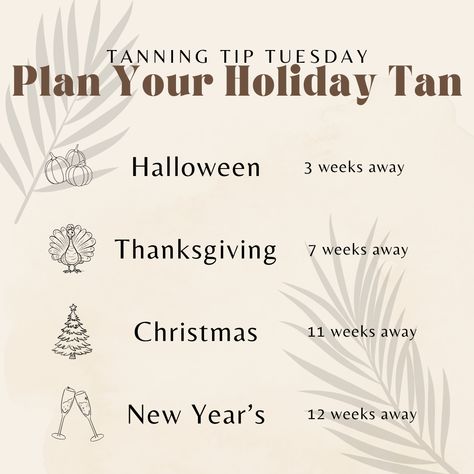 A healthy glow takes time to develop! Don't wait to get your tan for this holiday season. Thanksgiving Tanning Quotes, Spray Tan Marketing October, Tanning Tip Tuesday, Tanning Meme, Spray Tan Tips, Spray Tan Memes, Tanning Tips, Spray Tanning, Healthy Glow