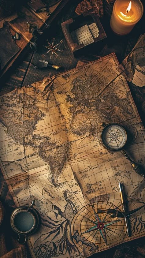 Map Of World Aesthetic, Uncharted Wallpapers Iphone, Old Maps Aesthetic, Old Vibes Wallpaper, Treasure Map Wallpaper, Treasure Map Aesthetic, Map Wallpaper Aesthetic, Map Of The World Aesthetic, Aesthetic World Map Wallpaper