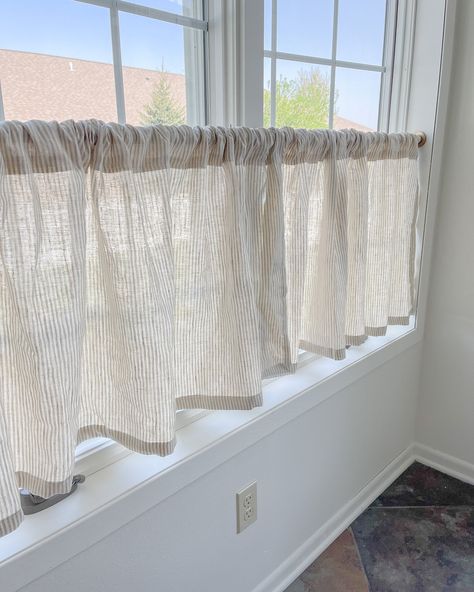 Well these are our best-selling pleated curtains so I now offer them in rod pocket they are so light and airy love them 💕💕. Happy Tuesday Bistro Curtains Kitchen Windows, Coffee Curtains, Linen Cafe Curtains, Cafe Curtains Kitchen, Curtains Kitchen, Long Curtains, Kitchen Curtain, Curtain Bathroom, Pleated Curtains