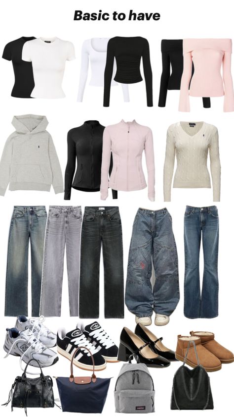 Minimalist/Stockholm/zaradrip/streetwear/acubi/Basic outfit. Basic to have Basic Girl Outfit, Outfit Basic, Simple Outfits For School, Mode Turban, Fashion Top Outfits, Casual Preppy Outfits, Cute Lazy Day Outfits, Everyday Fashion Outfits, Outfit Inspo Casual