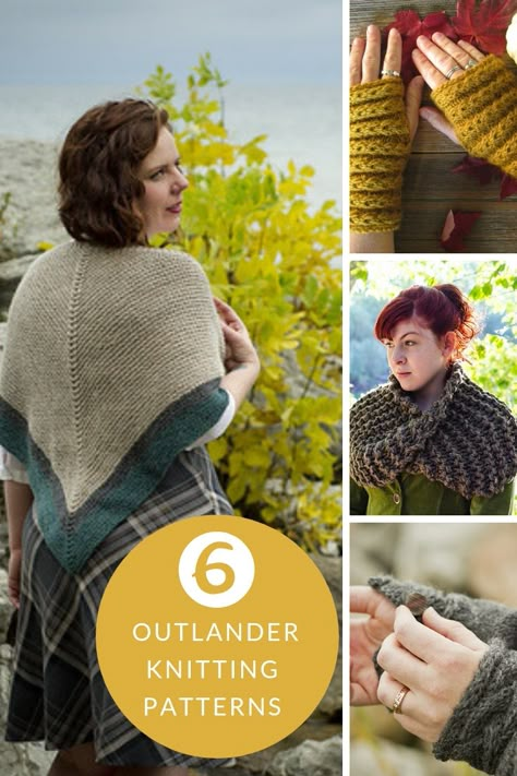 Outlander knitting patterns - Take a look at this roundup of Outlander inspired free knitting patterns. Make a knitted cowl just like Claire's! Outlander Knits, Frosty Fern, Outlander Patterns, Knit Gifts, Outlander Knitting Patterns, Outlander Knitting, Needle Knitting, Loop Knitting, Knitted Cowl