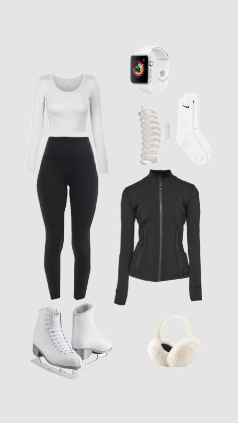 Ice skating fits<3 Ice Skating Outfit Training, Fits For Ice Skating, Figure Skating Outfits Competition, Outfits For Ice Skating Date, Cute Ice Skating Outfits Casual, Outfit Schlittschuhlaufen, Ice Skating Outfits Casual, Ice Skating Outfit Date, Outfits For Ice Skating