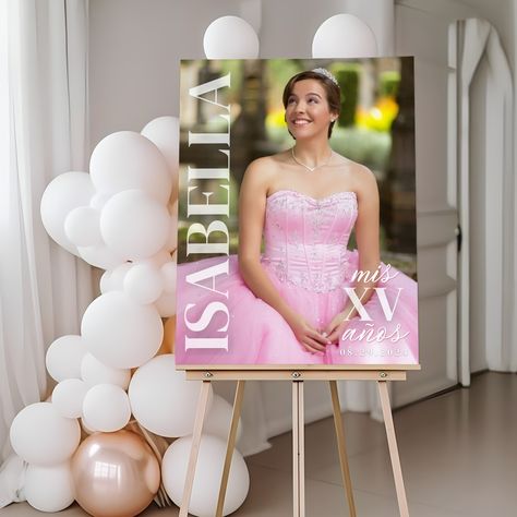 #quinceañera #quinzeanos #fifteen #quinzeanos #fifteen #fifteenthbirthday #sweetsixteen #sweetsixteenparty #partydecoration #partydecorations #teenparty #birthdayparties #birthdaypartydecor #birthdaypartydecoration #15thbirthday #15thbirthdayparty #sweet15 #misquince #misquinceaños #xv #xvanos #quinceanera #birthdaysign #welcomesign Fifteenth Birthday, Foam Board Printing, 15th Birthday, Birthday Decor, Acrylic Sign, Foam Board, White Vinyl, Special Design, Banners Signs