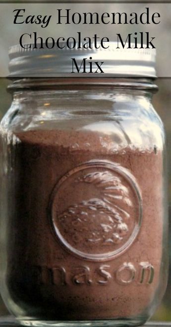 Homemade Chocolate Milk Mix -- (Real Food, Paleo, Primal, Coconut Milk, Raw Milk, Almond Milk, Healthy Recipes, Healthy Living, Gluten Free Recipes, Grain Free Recipes, Easy Recipes, Frugal Recipes, Kid Friendly Food, Healthy Snacks} #homemadechocolatemilk #homemadechocolatemilkmix #homemadenesquik Homemade Chocolate Milk, Chocolate Milk Mix, Homemade Dry Mixes, Cookies Cupcake, Homemade Pantry, Diy Mixes, Dry Mixes, Frugal Recipes, Homemade Mixes