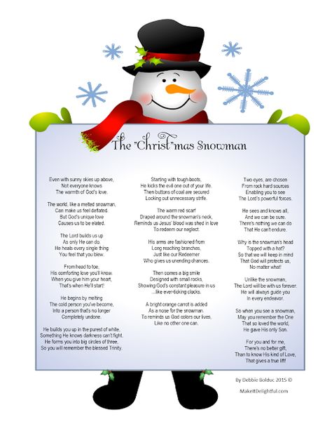 Frosty The Snowman Lyrics, Snowman Lyrics, Snowman Poem, Snowman Ideas, Melted Snowman, Frosty The Snowman, Women's Ministry, Meaning Of Christmas, Watercolor Christmas Cards