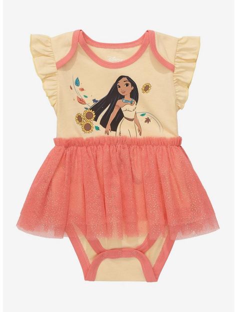 Disney Princess Pocahontas Tutu Infant One-Piece - BoxLunch Exclusive Disney Baby Clothes Girl, Disney Princess Pocahontas, Princess Pocahontas, Colors Of The Wind, Disney Princess Babies, Disney Baby Clothes, Disney Princess Outfits, Baby Luna, Baby Room Themes