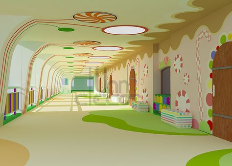 Kindergarten Interior Design, School Interior Design, Kindergarten Architecture, Kindergarten Interior, Preschool Designs, Classroom Interior, Daycare Decor, School Building Design, Daycare Design