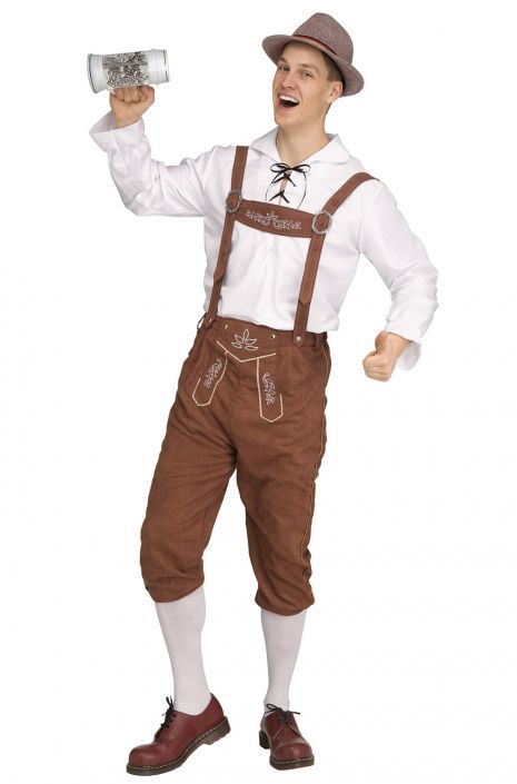 Bavarian Lederhosen Adult Costume Diy Oktoberfest Costume, Germany National Costume, Lederhosen Diy, Lederhosen Costume, Bavarian Costume, German Costume, Oktoberfest Costume, Holiday Costumes, Fun World