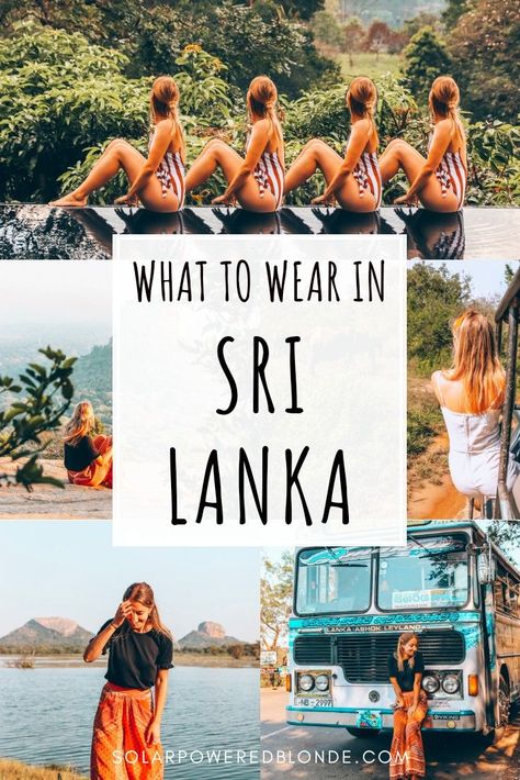 Packing For Sri Lanka, Sri Lankan Outfits, Sri Lanka Travel Outfit, What To Pack For Sri Lanka, Srilanka Outfit Ideas, What To Wear In Sri Lanka, Sri Lanka Bucket List, Sri Lanka Outfit Ideas Women, Sri Lanka Photo Ideas