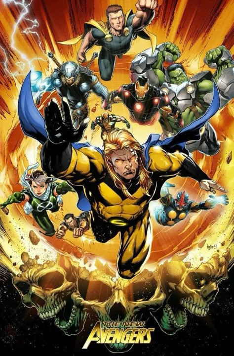 New Avengers Team, Marvel Sentry, Sentry Marvel, Marvel Images, Avengers Comics, New Avengers, Marvel Comics Wallpaper, Marvel Comic Universe, Marvel Comic Character