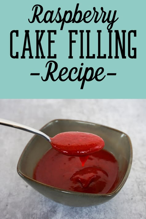 Wedding Cake Fillings, Raspberry Cake Filling, Almond Wedding Cakes, Raspberry Sauce Recipe, Cake Filling Recipes, Glaze For Cake, Cake Filling, Chocolate Raspberry Cake, Chocolate Waffles