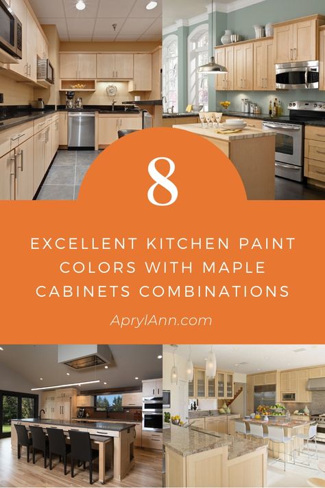 What Color Countertops With Maple Cabinets, Kitchen Wall Colors With Maple Cabinets, Update Maple Cabinets Without Paint, Updating Maple Kitchen Cabinets, Maple Cabinets Kitchen Wall Color, Maple Kitchen Cabinets Modern, Kitchen Paint Colors With Maple Cabinets, Honey Maple Kitchen Cabinets, Kitchen Color Schemes With Oak Cabinets